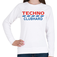 PRINTFASHION Techno Clubhard - Női pulóver - Fehér női pulóver, kardigán