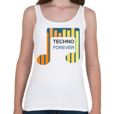 PRINTFASHION Techno Forever - Női atléta - Fehér