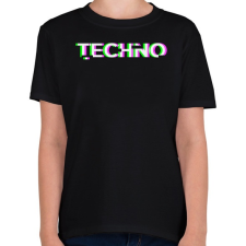 PRINTFASHION Techno - Gyerek póló - Fekete gyerek póló