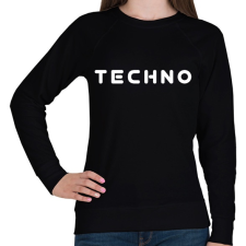 PRINTFASHION techno - Női pulóver - Fekete női pulóver, kardigán