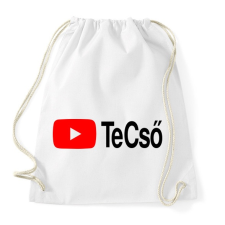 PRINTFASHION TeCső - Sportzsák, Tornazsák - Fehér tornazsák