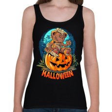 PRINTFASHION Teddy maci halloween - Női atléta - Fekete