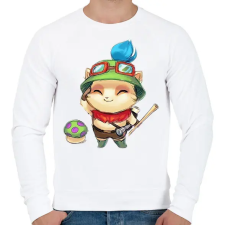 PRINTFASHION Teemo - Férfi pulóver - Fehér férfi pulóver, kardigán