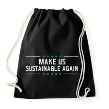 PRINTFASHION Tegyük fenttarthatóvá! - Sportzsák, Tornazsák - Fekete tornazsák