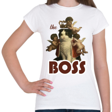 PRINTFASHION Teh boss - Cat - Női póló - Fehér női póló