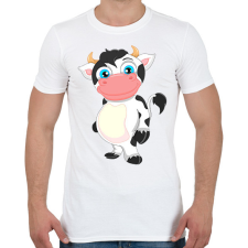 PRINTFASHION Tehén - Férfi póló - Fehér férfi póló