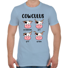 PRINTFASHION Tehén függvények - Férfi póló - Világoskék