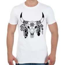 PRINTFASHION tehén koponya - Férfi póló - Fehér férfi póló