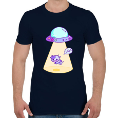 PRINTFASHION Tehén rablás - Férfi póló - Sötétkék