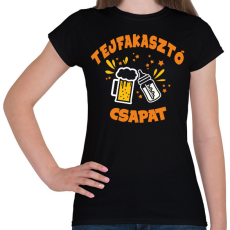 PRINTFASHION Tejfakasztó csapat - Női póló - Fekete