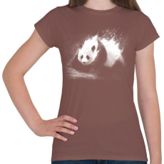 PRINTFASHION Tejpanda - Női póló - Mogyoróbarna