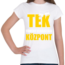 PRINTFASHION TEK tömény elhárítási központ - Női póló - Fehér