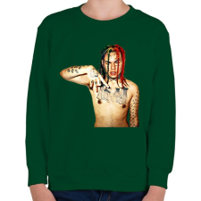 PRINTFASHION Tekashi - Gyerek pulóver - Sötétzöld gyerek pulóver, kardigán