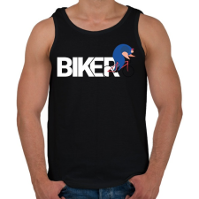 PRINTFASHION Tekerek ahogy bírok - Férfi atléta - Fekete atléta, trikó