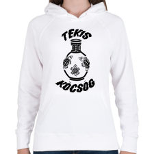 PRINTFASHION TeKis Köcsög - Női kapucnis pulóver - Fehér női pulóver, kardigán