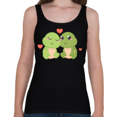 PRINTFASHION Teknős Love - Női atléta - Fekete