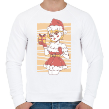 PRINTFASHION Télanyó - Férfi pulóver - Fehér férfi pulóver, kardigán