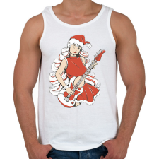 PRINTFASHION Télanyó gitárral - Férfi atléta - Fehér atléta, trikó