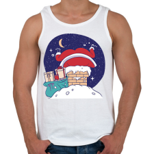 PRINTFASHION Télapó a kéményben - Férfi atléta - Fehér atléta, trikó