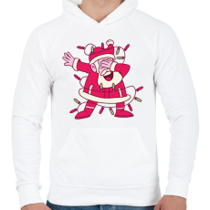 PRINTFASHION Télapó dab - Férfi kapucnis pulóver - Fehér