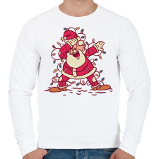 PRINTFASHION Télapó dab - Férfi pulóver - Fehér férfi pulóver, kardigán