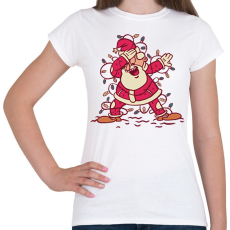 PRINTFASHION Télapó dab - Női póló - Fehér