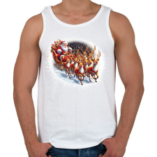 PRINTFASHION Télapó - Férfi atléta - Fehér atléta, trikó