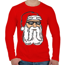 PRINTFASHION Télapó - Férfi hosszú ujjú póló - Piros férfi póló
