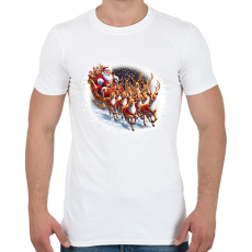 PRINTFASHION Télapó - Férfi póló - Fehér
