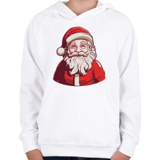 PRINTFASHION Télapó - Gyerek kapucnis pulóver - Fehér gyerek pulóver, kardigán