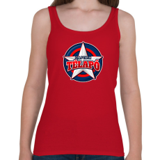 PRINTFASHION TÉLAPÓ KAPITÁNY - Női atléta - Cseresznyepiros