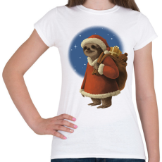 PRINTFASHION Télapó lajhár - Női póló - Fehér