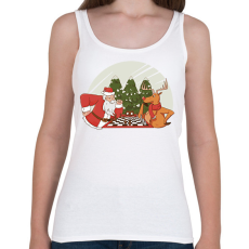 PRINTFASHION Télapó sakkozik - Női atléta - Fehér