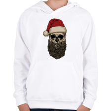 PRINTFASHION Télapó szakálla - Gyerek kapucnis pulóver - Fehér gyerek pulóver, kardigán