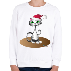 PRINTFASHION Télapócic - Gyerek pulóver - Fehér