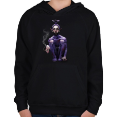 PRINTFASHION Teletubbie - Gyerek kapucnis pulóver - Fekete