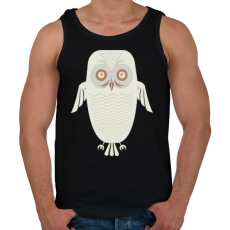 PRINTFASHION Téli bagoly - Férfi atléta - Fekete