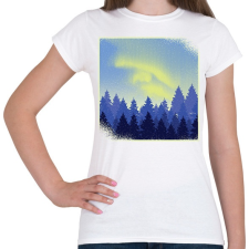 PRINTFASHION Téli táj - Női póló - Fehér női póló