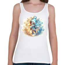 PRINTFASHION Téltündér - Női atléta - Fehér női trikó