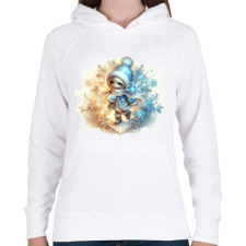 PRINTFASHION Téltündér - Női kapucnis pulóver - Fehér női pulóver, kardigán