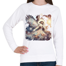 PRINTFASHION Téltündér - Női pulóver - Fehér