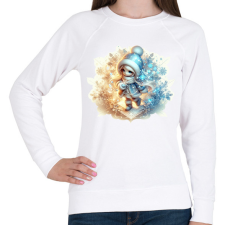 PRINTFASHION Téltündér - Női pulóver - Fehér női pulóver, kardigán