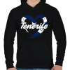 PRINTFASHION tenerife - Férfi kapucnis pulóver - Fekete