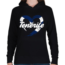 PRINTFASHION tenerife - Női kapucnis pulóver - Fekete női pulóver, kardigán