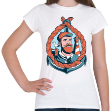 PRINTFASHION Tengerész - Női póló - Fehér női póló