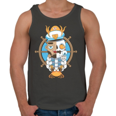 PRINTFASHION Tengerész sors - Férfi atléta - Sötétszürke