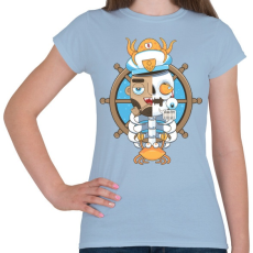 PRINTFASHION Tengerész sors - Női póló - Világoskék