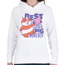 PRINTFASHION Tengerimalac anyuka - Női kapucnis pulóver - Fehér női pulóver, kardigán