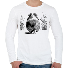 PRINTFASHION Tengerimalac - Férfi hosszú ujjú póló - Fehér