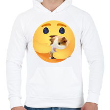 PRINTFASHION Tengerimalac - Férfi kapucnis pulóver - Fehér férfi pulóver, kardigán